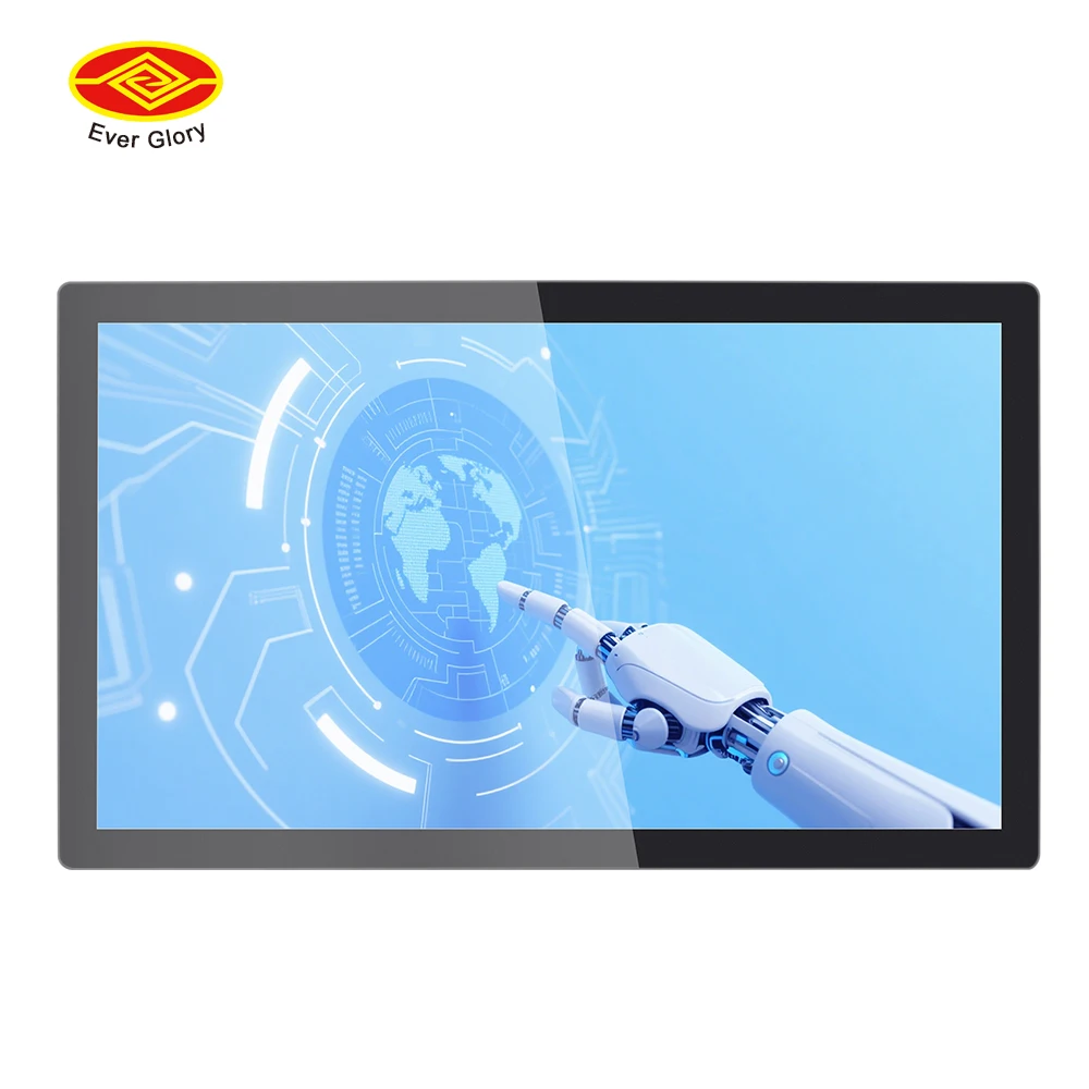 15 32 Inch Embedded Industrial Touch Panel Display Anti Dust Waterproof Dustproof Rugged LCD Touch Screen Monitor With VGA HMI