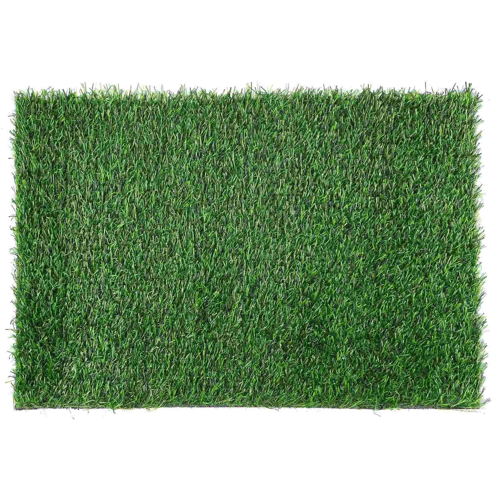 Foot Mat Green Artificial Grass Bedding Fake Turf Rug Plastic Rubber Front Door