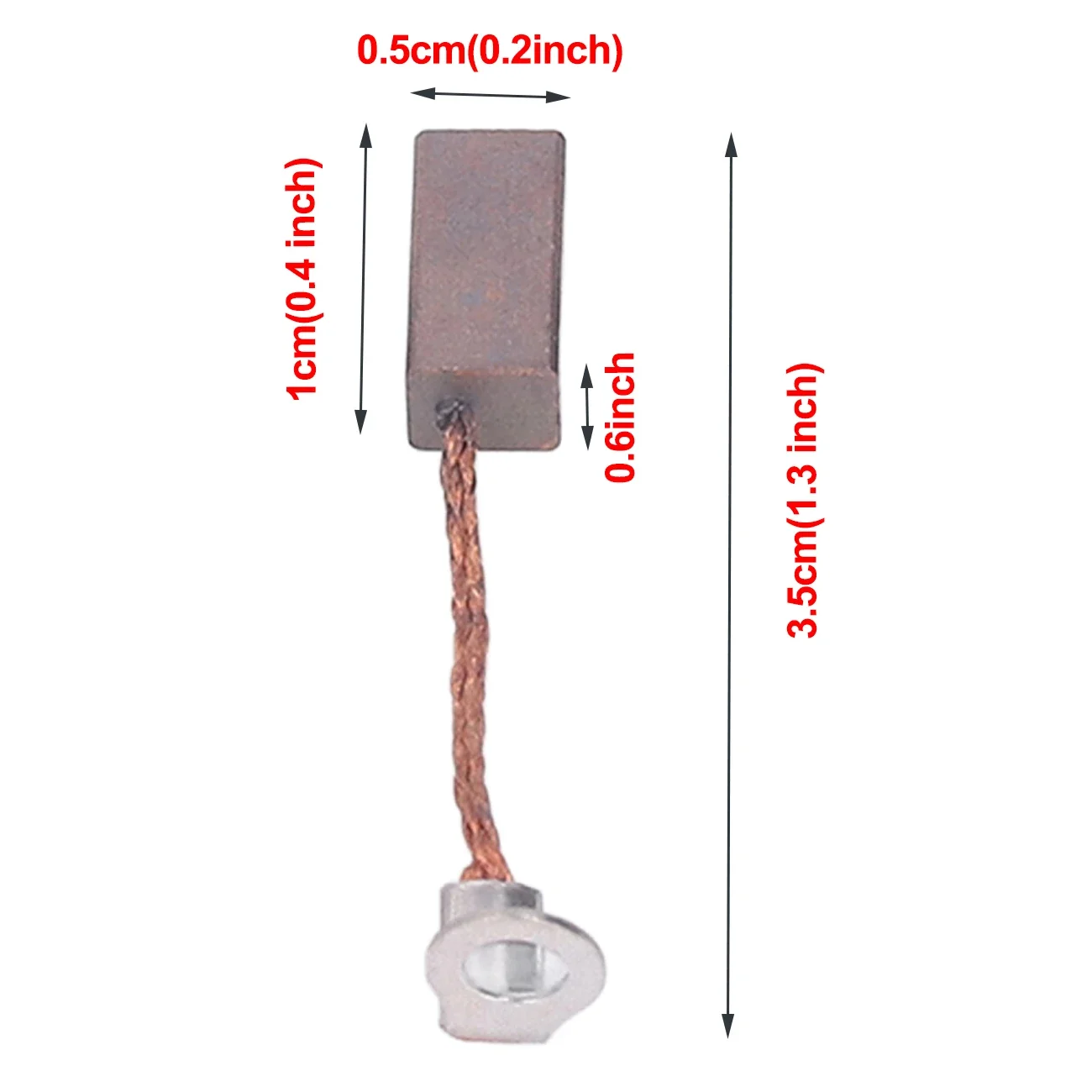 NEEBRC 540 550 Motor cepillado cepillo de carbón externo cepillos de carbón de baja chispa reemplazo herramienta estable reemplazable de carbono de bajo ruido