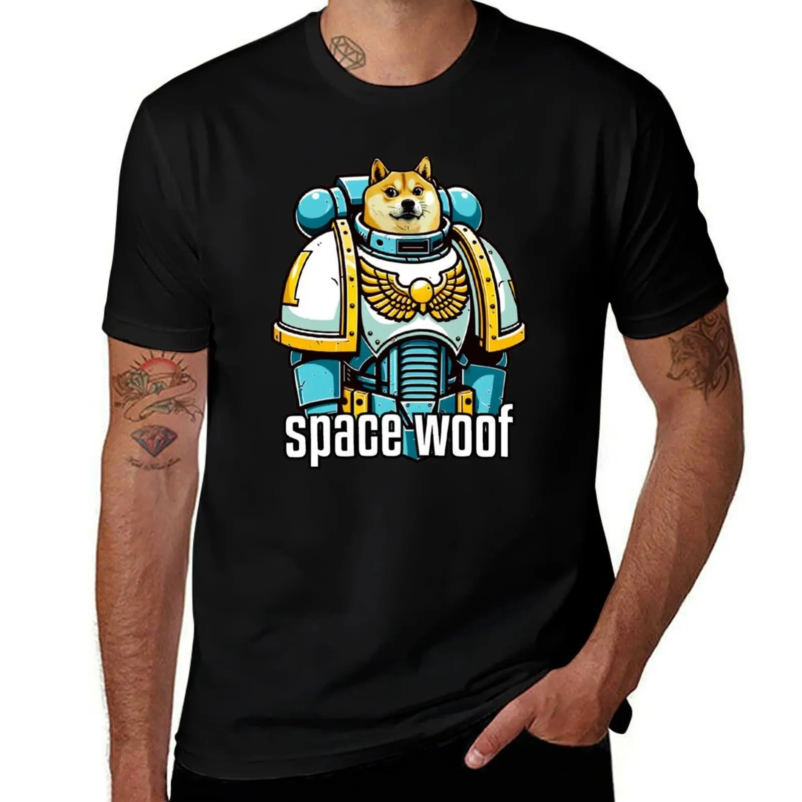 

Space Woof T-Shirt man t shirt summer men t shirt cotton 100% anime tshirt T-shirt