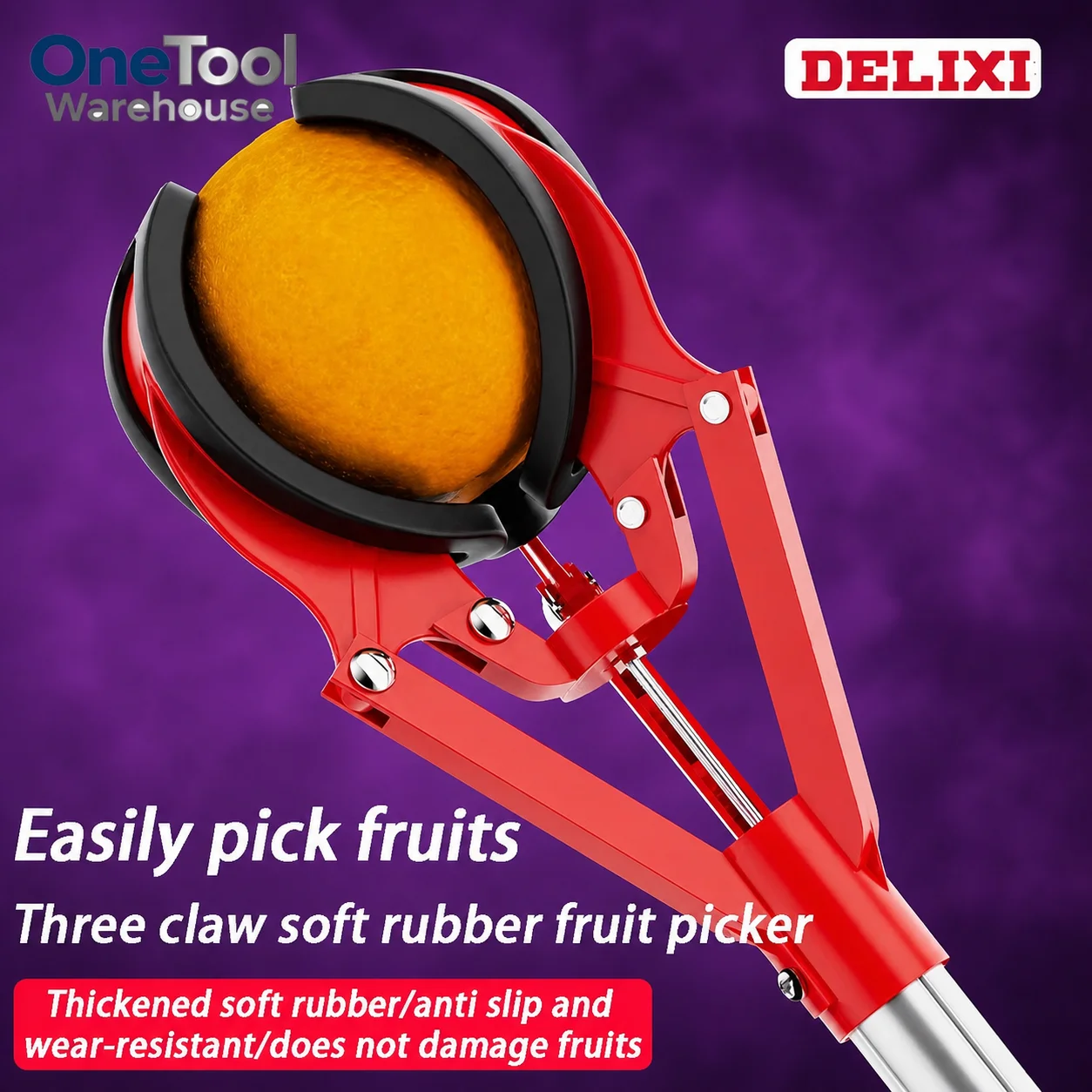 Gardening Tools Long - Raccoglitore di Frutta con Cestello Telescopico,