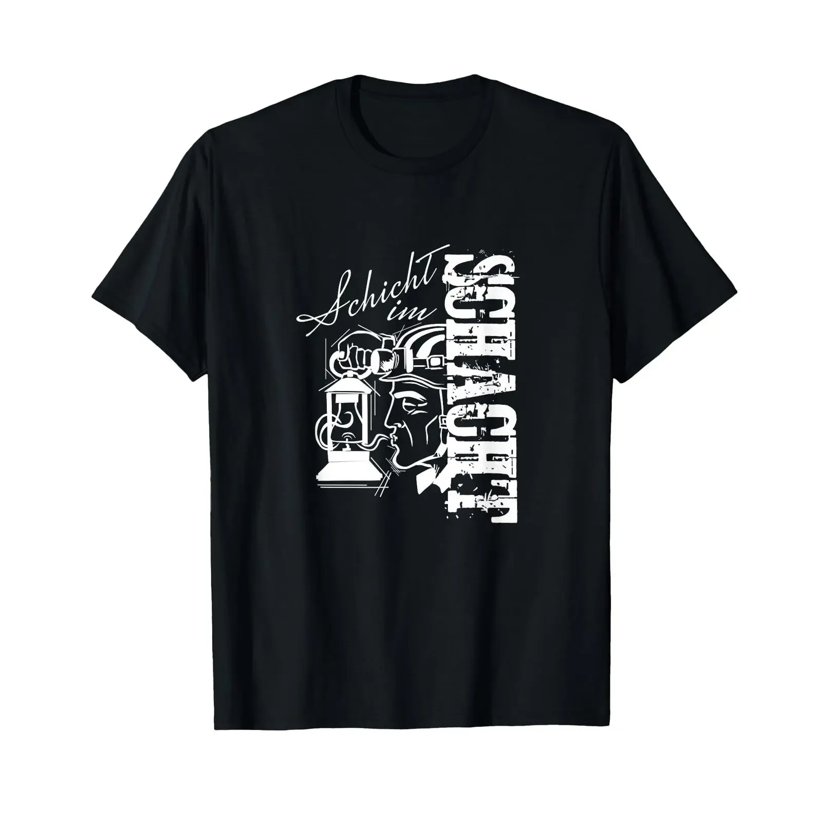 Ruhr area miner's shift in the pit coal mine T shirt vintage Washed Comfortable Top For Everyday Wear Casual graphic Stretched