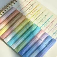 4pcs/box Lovely Graffiti Scrapbook Markers Pen Creative Cute Gradient Color Highlighter Marker for Kids Cute Writing Supplies