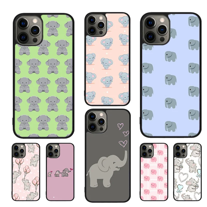 Phone Case For Apple iPhone 16 15 12 13 11 14 Pro Max 8 6S 6 Mini 7 Plus 12mini 13mini Cute Elephant