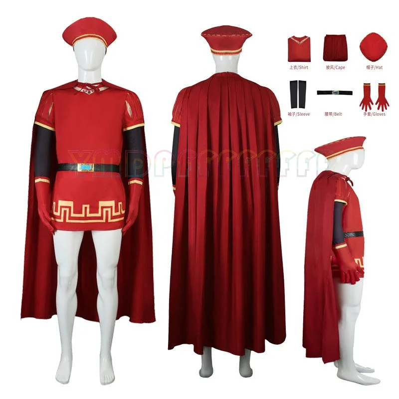 Costume de cosplay Shrek, monstre vert d'anime, déguisement 4D Maximus Farquod Lord, Halloween, Pâques, carnaval fantastique, tenue de fête, tendance.