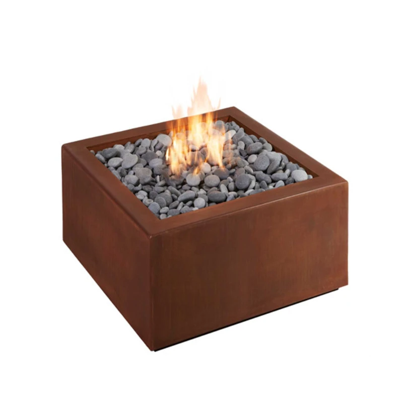 

Radiant gas heater corten steel metal fire pit indoor(per square)