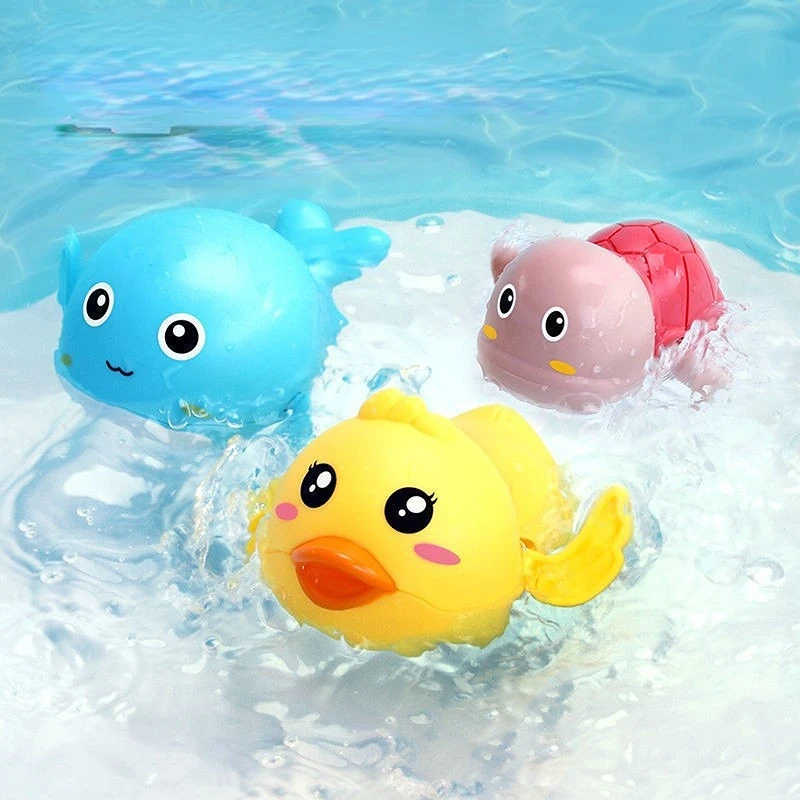 Baby Bath Toys Cute Swimming Duck Bath Toys for Toddlers Shower Swimming Water baby toys for children NewBorn Baby Bathtub