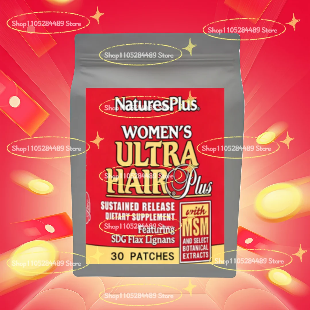 Female Hormones -Women's Ultra Hair Plus Transdermal Patches Estrogen Patch 30 Patches