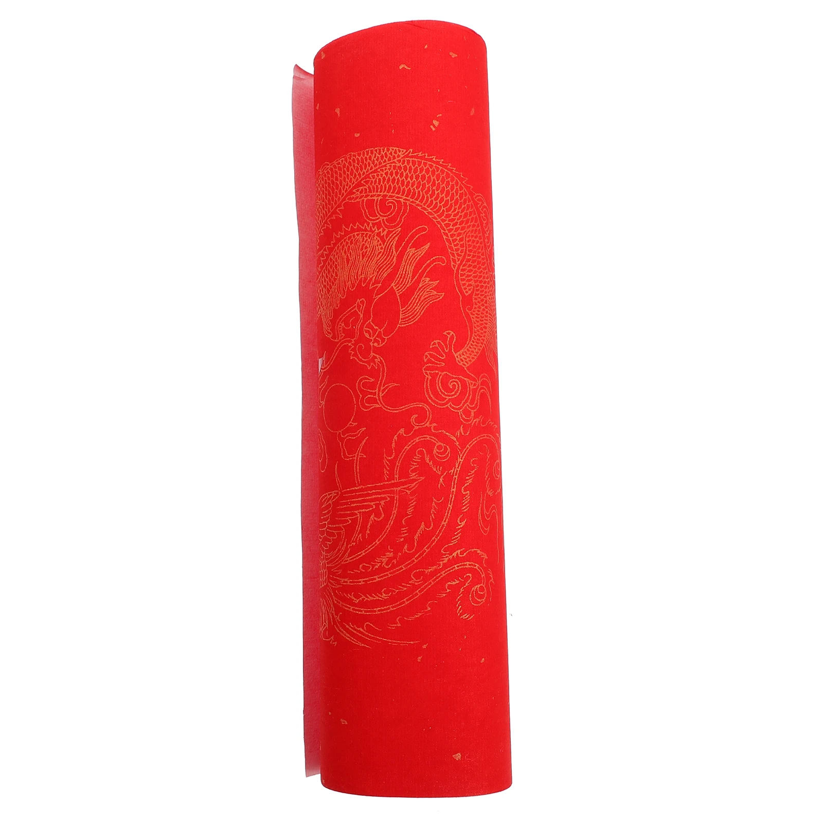 

Red Xuan Paper Blank Couplet Lightweight Compact Scroll Traditional Painting Spring Festival Calligraphy Art Supplies