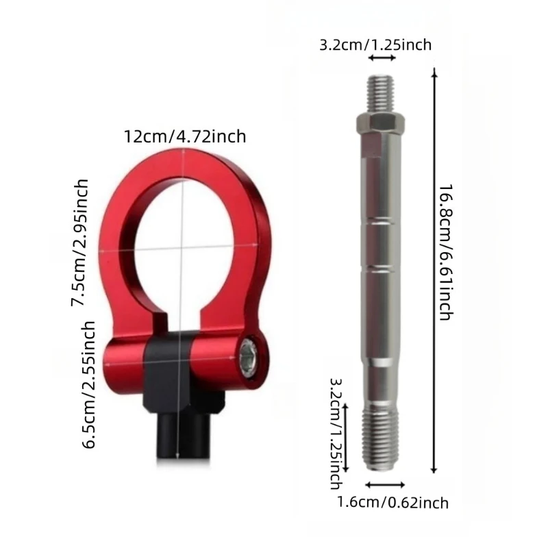 Aluminum Alloy Tow Hook for XB-1 Car, Exterior Decoration Accessory, Easy Installation And Durable