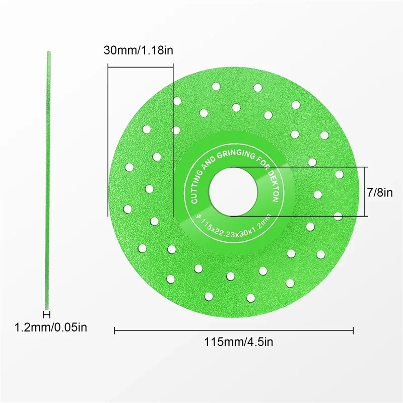 3Pcs Glass Cutting Disc 115mm Saw Blade Diamond Jade Wine Bottle Ceramic Polish Angle Grinder Machine Glass Tile Cutting Wheel