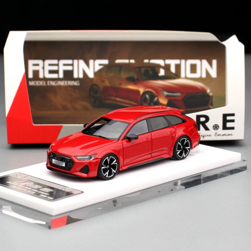 

Refine Emotion 1:64 RS6 simulated resin car model Earthenware Jar Travel Edition, Boys' toy, Adult collectible ornament.
