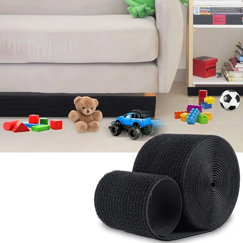 Durable 3/6/10M Sofa Toy Blocker Adhesive Strap Dustproof Under Couch Blocker Adjustable Nylon Sofa Edge Baffle