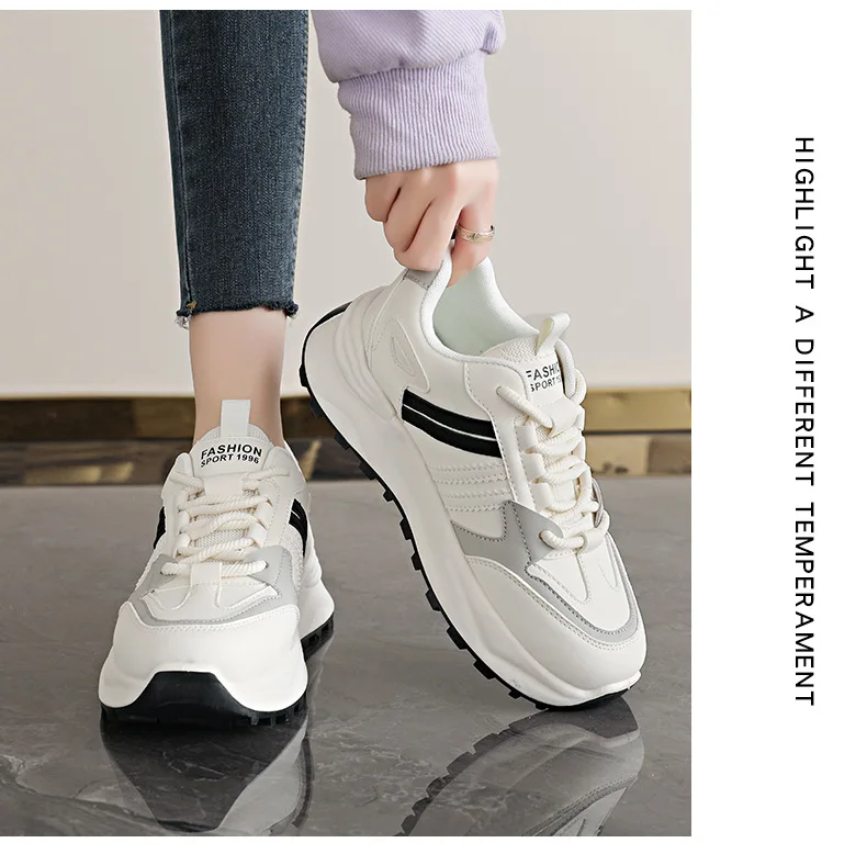 Leichte Damen-Laufschuhe, Frühlings-Neuheit, rutschfeste, weiche Sohle, Sportsneaker, bequeme, atmungsaktive Freizeitschuhe – Detail 22