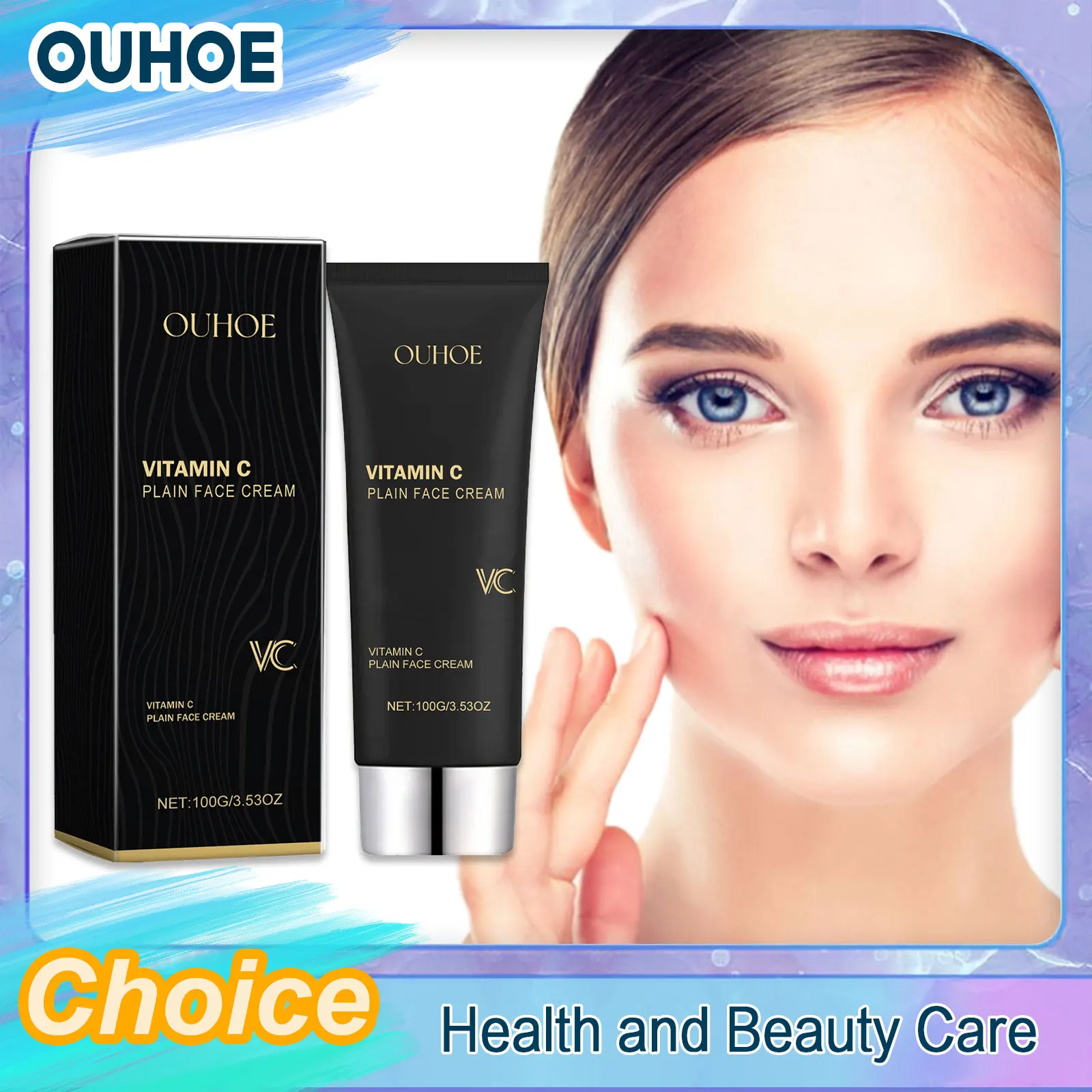 

Vitamin C Makeup Tone up Cream Fade Fine Lines Moisturizing Smooth Hydrating Whitening Nude Light Natural Lazy Plain Face Cream