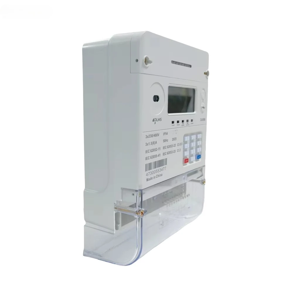 

Трехфазные счетчики электроэнергии MD (для учета максимальной нагрузки) с оптическим инфракрасным портом для предоплаты и измерения потребления электроэнергии в кВт⋅ч