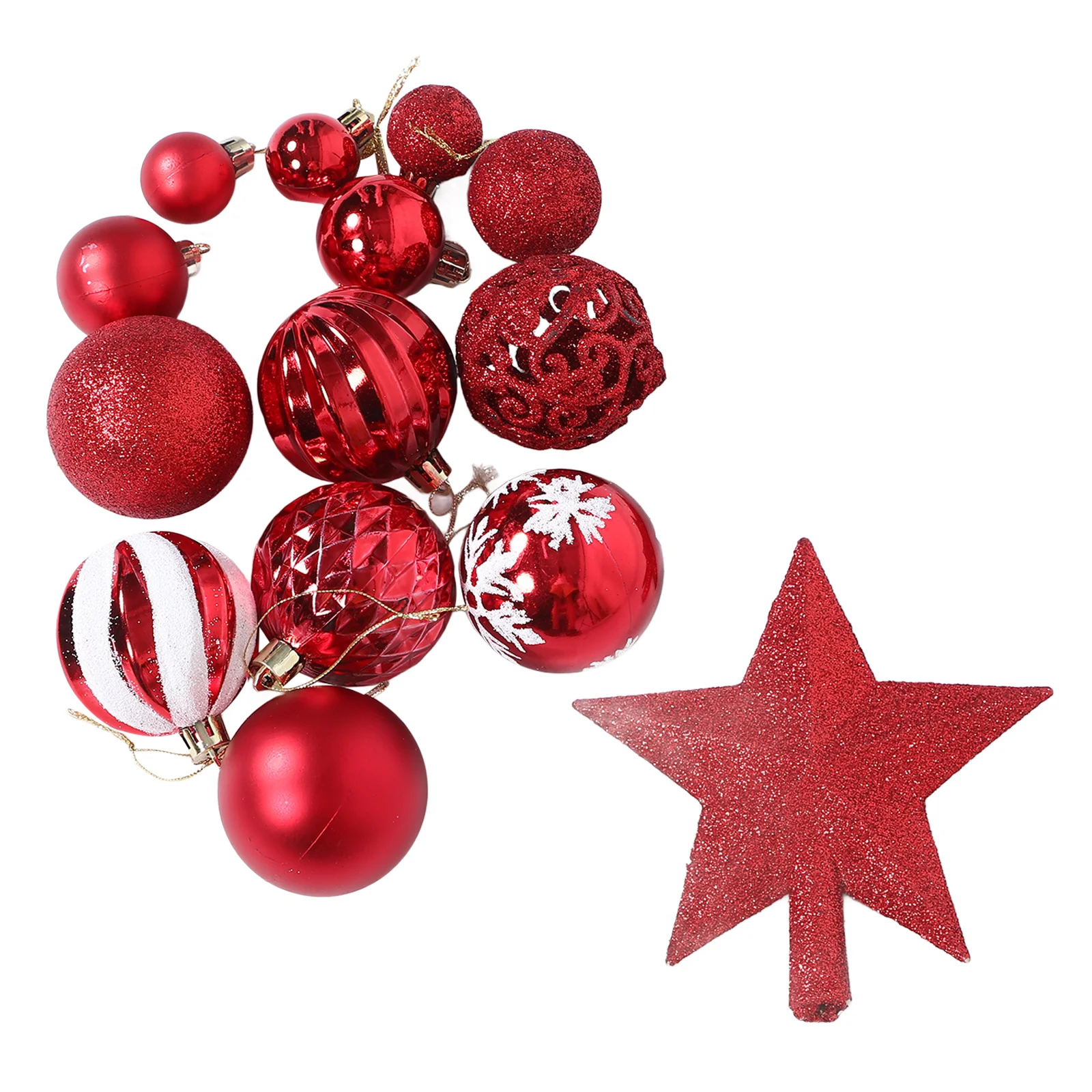 

101pcs Christmas Ball Hanging Decorations Shatterproof Xmas Tree Ornaments Holiday Party Decor Hotel Mall Display Reusable