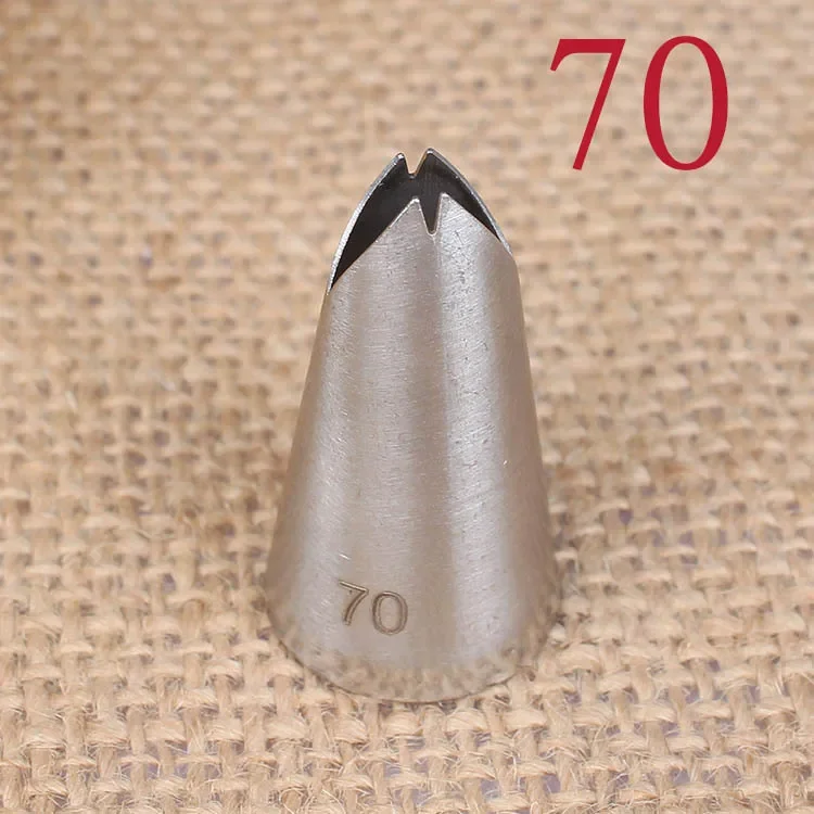 

70# Leaves Decorating Mouth 304 Stainless Steel Welding Baking Cream DIY Tool Small Number kitchen tools baking accessories