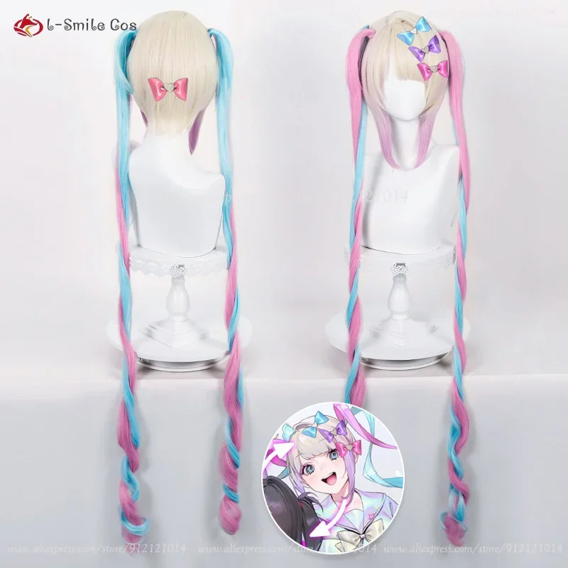 Game  OMG Kawaii Angel-chan Ame-chan Cosplay Wig Heat Resistant Party Anime Role Play Wigs + Wig Cap