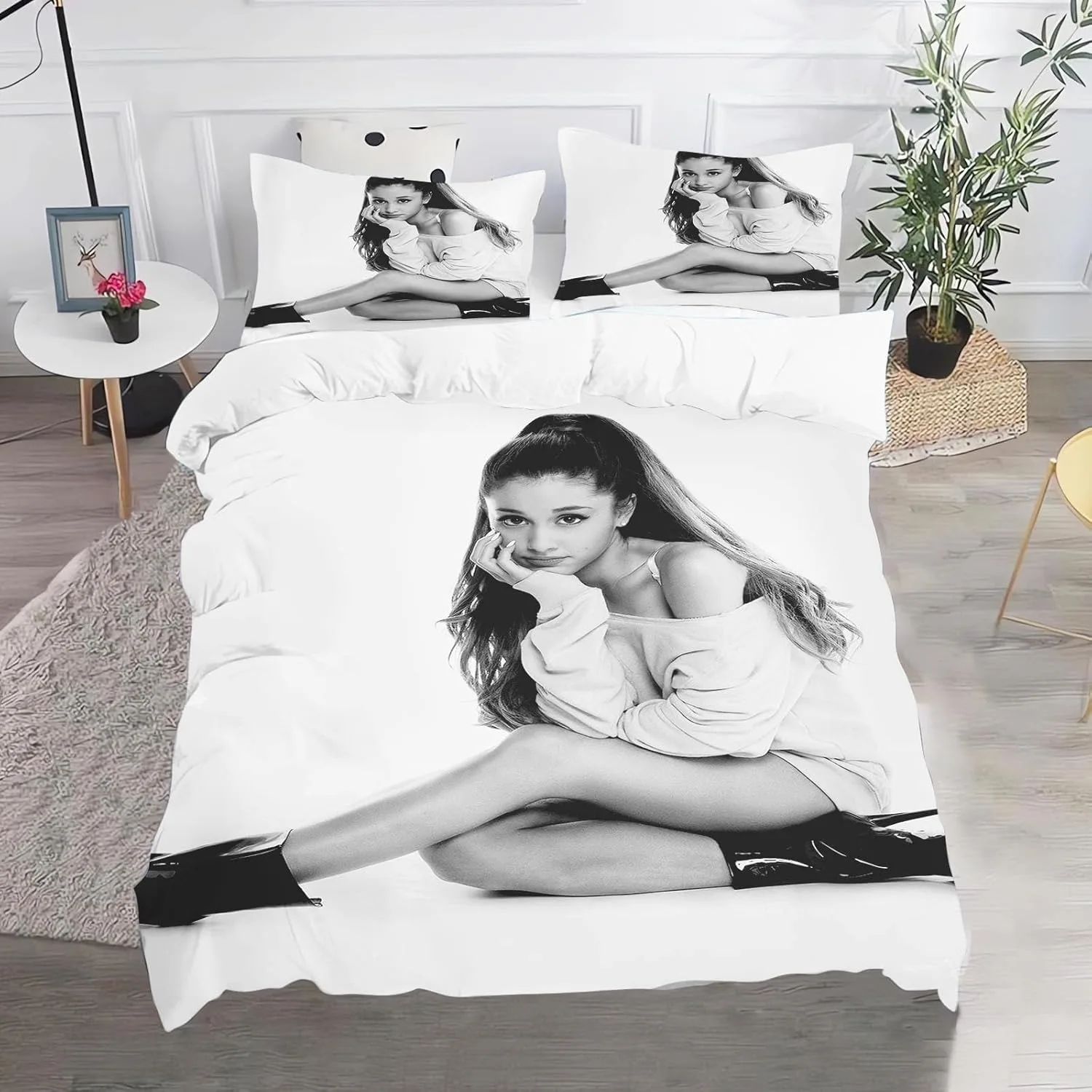 Exquisite 3D Ariana Grande Wallpaper Anime Digital Printing Bedding Set Duvet Cover Comforter Bed Youth Kids Girl Boys Gift