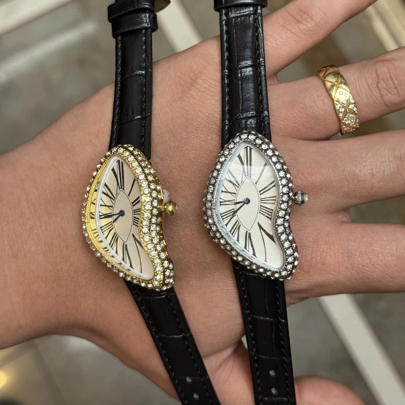Valentine's Day Gift Alien Watch Diamond Melt Twisted Y2K Stylish Vintage Premium Fashion Trendy Hot