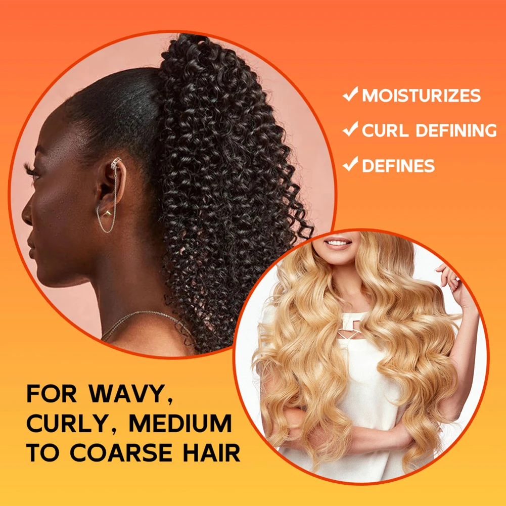 Curl Defining Cream Argans Castor Rosemary Oils Enhances Volume Shine Elasticity Wavy Hair Curl Defining Cream Hair Styling