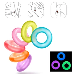 3/5/10pcs Luminous Elasticity Cock Rings Men Penis Rings Delay Ejaculation Durable Cockring Penis Enlargement Sex Toys For Men