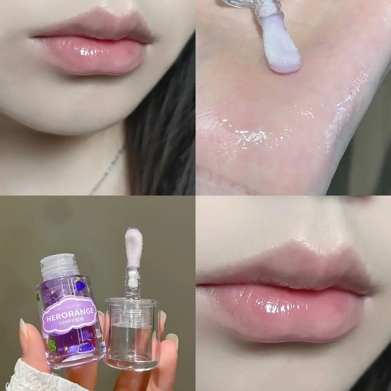 Lippen praller Öl Frucht Lippen öl Kristall gelee transparente Lip gloss Feuchtigkeit creme Reparatur Lippen feine Linien klare Lippen balsam sexy Lippen pflege