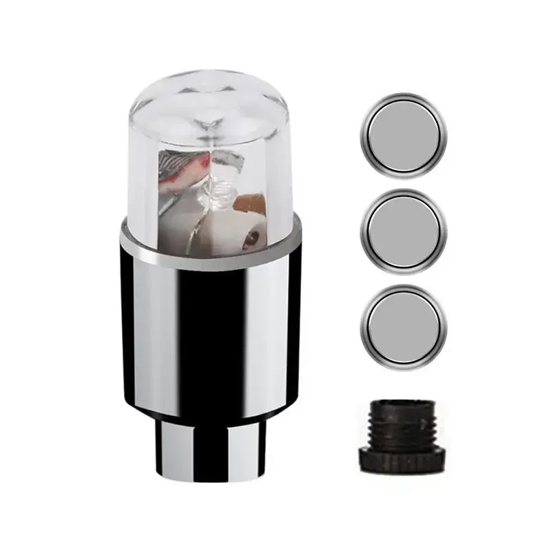 2Pcs Car Tire Valve Caps LED Car Motorcycle Cycling Wheel Lantern Spokes Hub Tyre Lamp Wheel Caps Auto Tyre Accessories