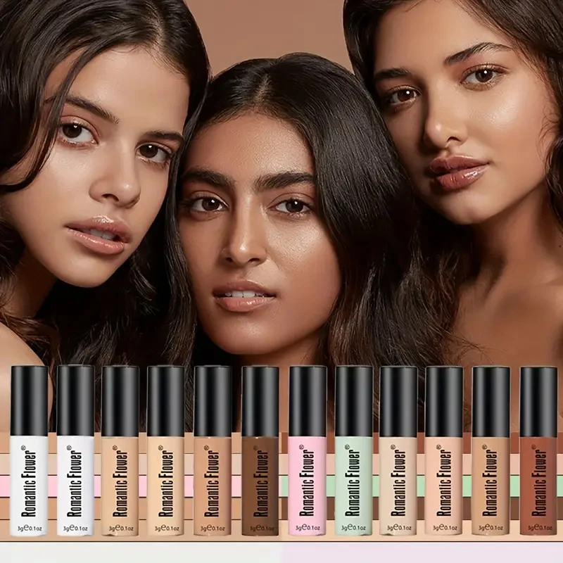 6pcs Matte Full Coverage Liquid Foundation Set, 6 Color Oily Skin Concealer,6 Pcs Set Flawless Natural Look Concealer, Liquid Fo