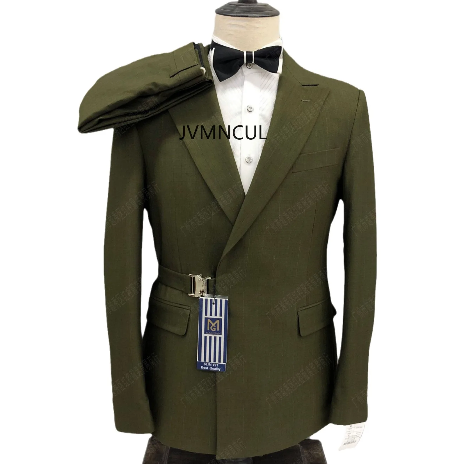 

2026 Newest Men's Summer Double-breasted Slim-fit Suit with Metal Buttons for Cross-border Sales