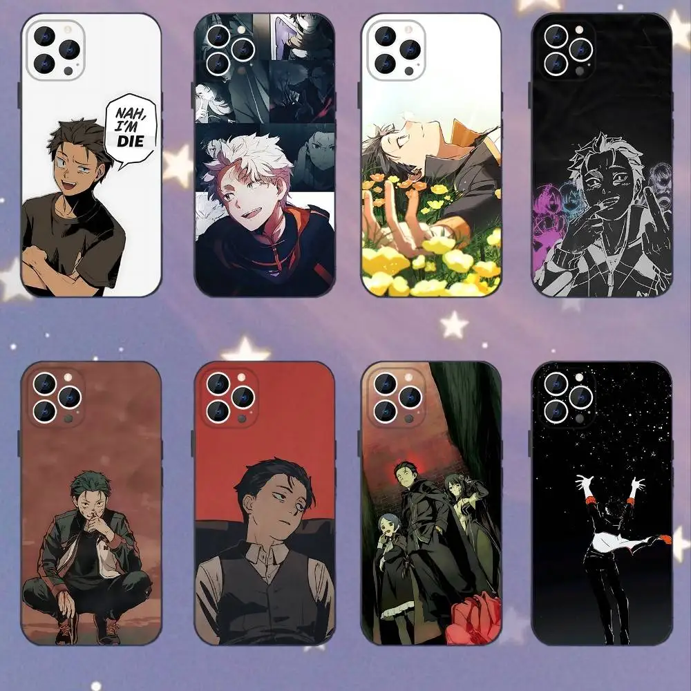 

Re0 N-Natsuki S-Subaru Phone Case For iPhone 17,16,15,14,13,12,11,Pro,XS,Max,XR,Plus,E,SE4,Mini Black Soft Cover