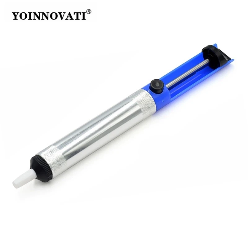 Aluminum Metal Desoldering Pump with Vacuum Suction Soldering Sucker Pen for Tin Removal and Electronic Component Repair