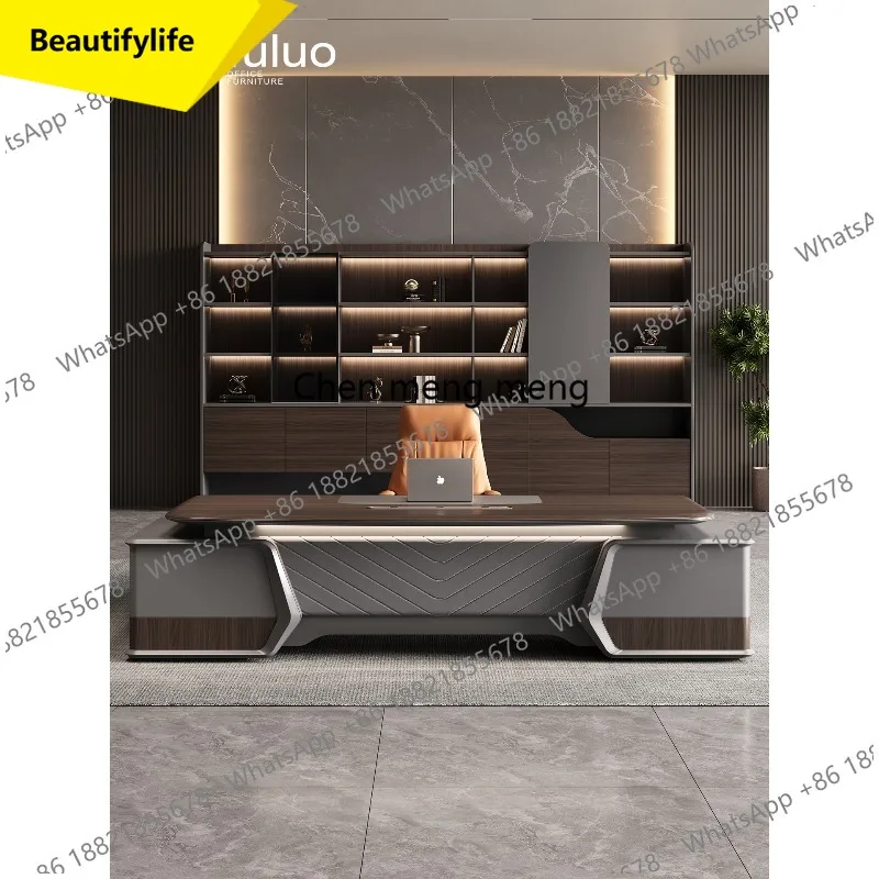 X188 Office boss  light luxury chairperson manager office desk president desk modern simple desk