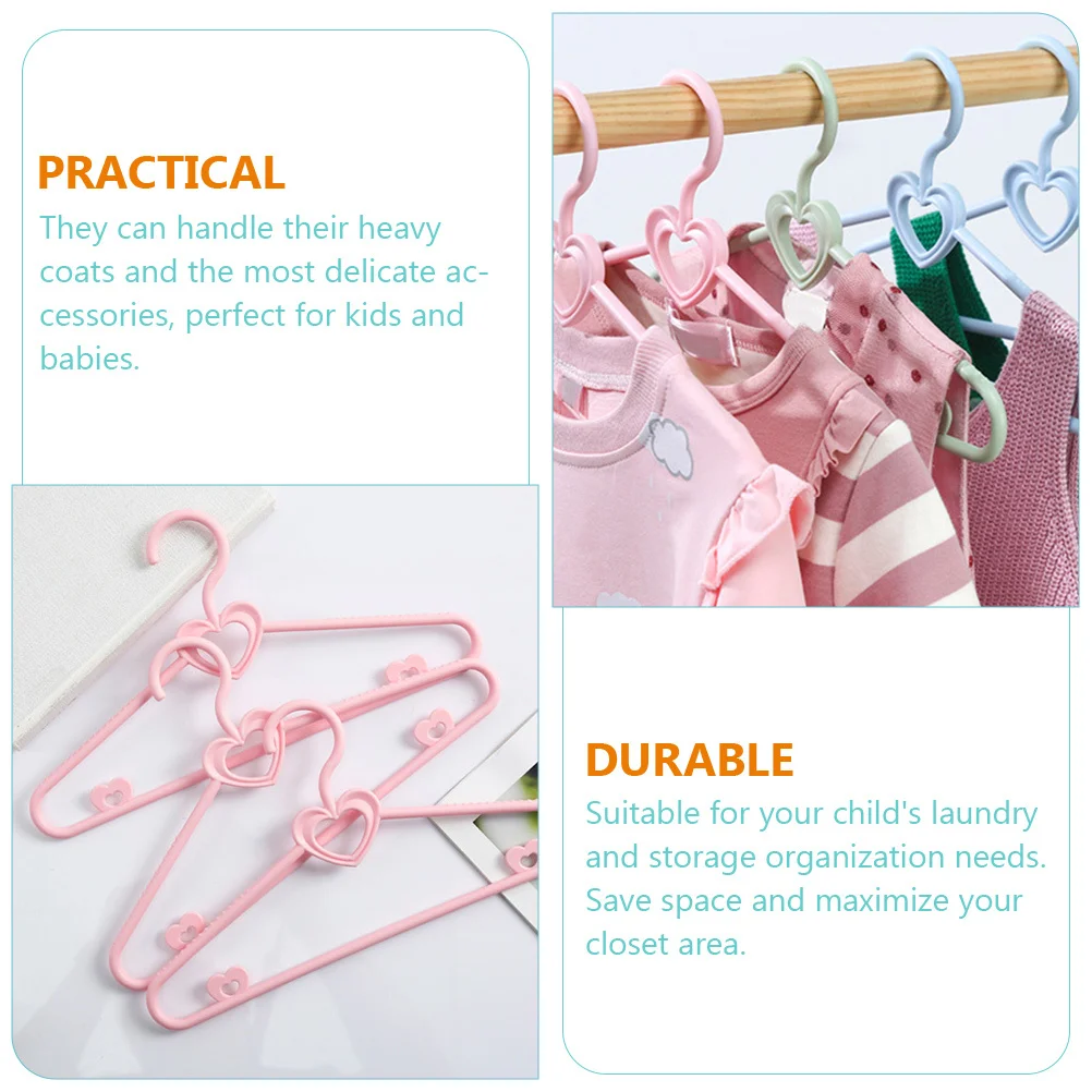 

20pcs Baby Clothes Kids Toddler Closet Hangers Space Saving Non Slip Shoulder Support Hangers For Wet Dry Clothing Organization