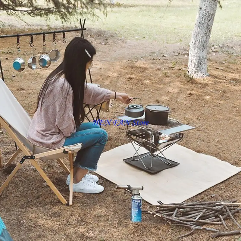 M89D ثقيلة الألياف الزجاجية المتأخرة ، بطانية مقاومة حرارية مقاومة ، في الهواء الطلق التخييم حصيرة الشواء #1