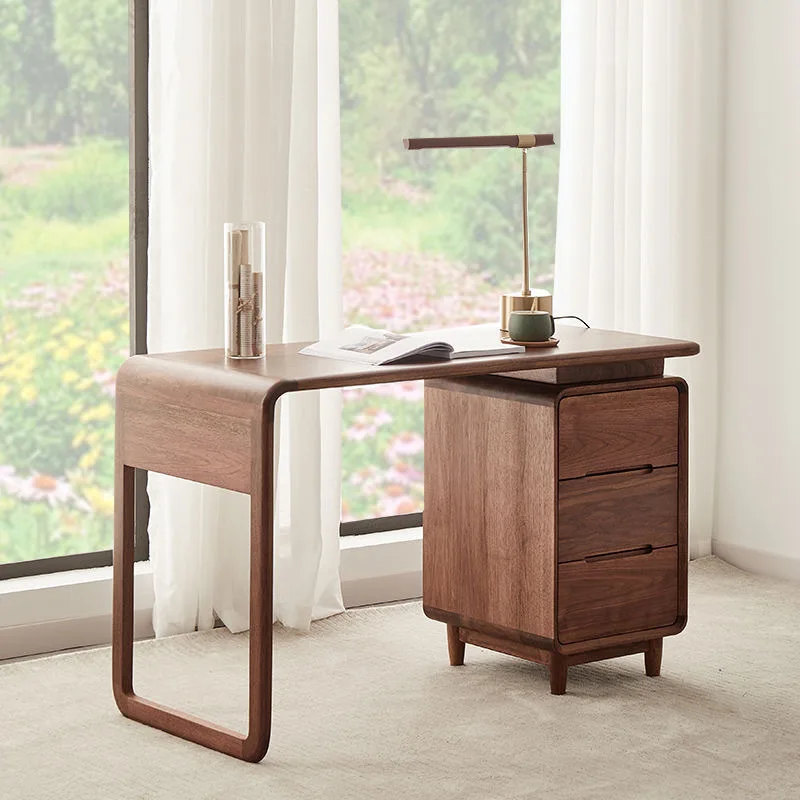 Black walnut room computer Internet celebrity writing  study all solid wood  new Chinese style