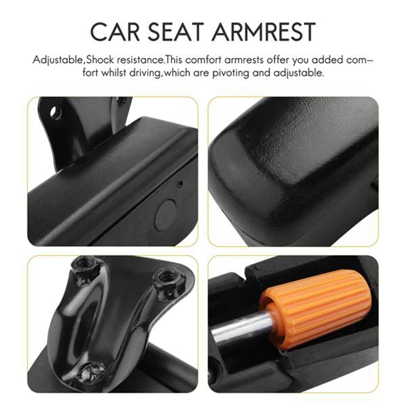 1 Pair Car Universal Adjustable Seat Armrest For RV Motor Home Multi-Function Armrest Truck Car Armrest Accessories