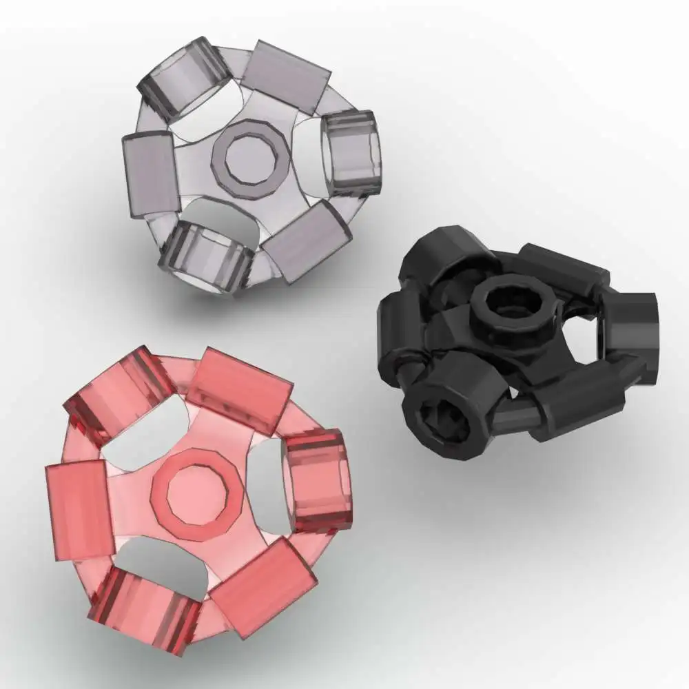 MOC 10PCS 20612 Connector Hollow Compatible Brick Arms Holder Ring With 3 Bars Holes Building Block Toy Boys Kids Especial Gifts