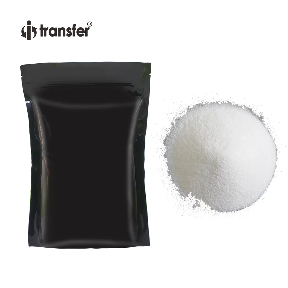 500g Hohe Qualität Weiche Elastische DTF Drucker Hot Melt Pulver Druck DTF PET Film Wärme Transfer Weiß Klebstoff Polyamid pulver