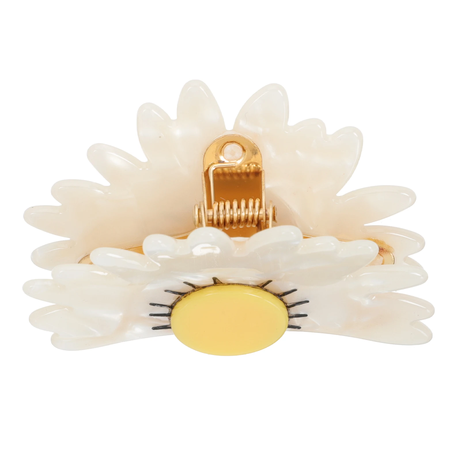 

Flower Hair Claw Women Jaw Clips Acetate Material Metal Claw Hairpin Bath Travel Hairstyles Decor Practical Safe Durable