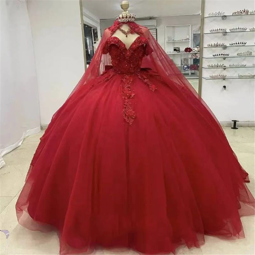 

Bealegantom Elegant Off The Shoulder Ball Gown Quinceanera Dresses Flower Appliques Sweet 16 Formal Prom Party Gown