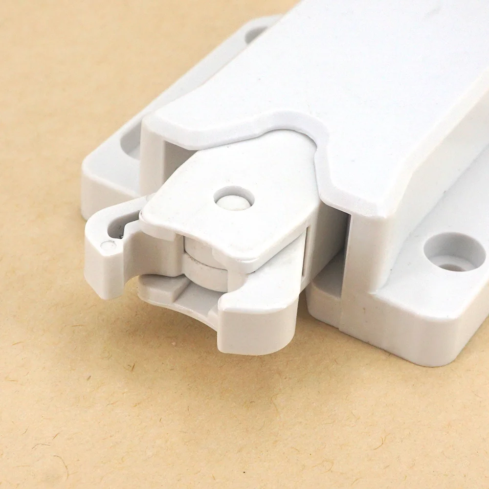 10/5/2 Sets Non-Magnetic Touch Latch Catch Cabinet Door Push to Latch and Unlatch Furniture Cupboard Wardrobe Accessory