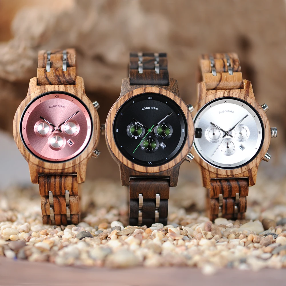 BOBO BIRD Simple Wood Women Watches reloj mujer Miyota Quartz Movement Ladies Clock Custom Wristwatch Great Gift with Wooden Box