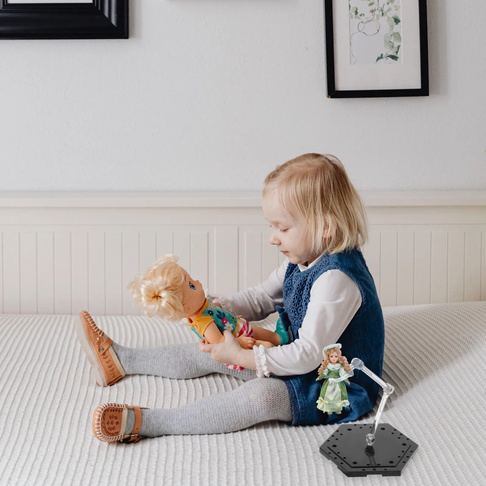 

2 шт. регулируемые подставки для фигурок, износостойкие, для ручной установки, настольные, для демонстрации, рамка-держатель для экшн-фигурок