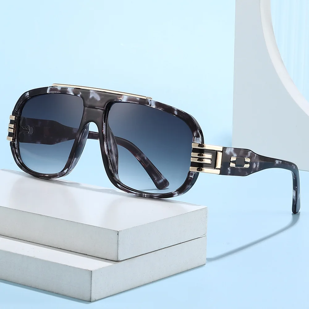 2025 Vintage-Sonnenbrille für Damen, großer Rahmen, Piloten-Punk-Sonnenschutz, Schattierungen, Herren, Strand, Reisen, lässig, Uv400-Sonnenbrille