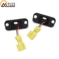 2PCS LED license plate lamp LED number plate light Car Accessories For Seat Toledo I 1 Mk1 VW Golf II 2 Mk2 Jetta II 2 Mk2
