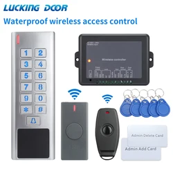 AC 100V~240V 433 Mhz Wireless Access Control Kit Built in Battery Wireless Remote Control with Receiver Access Control System