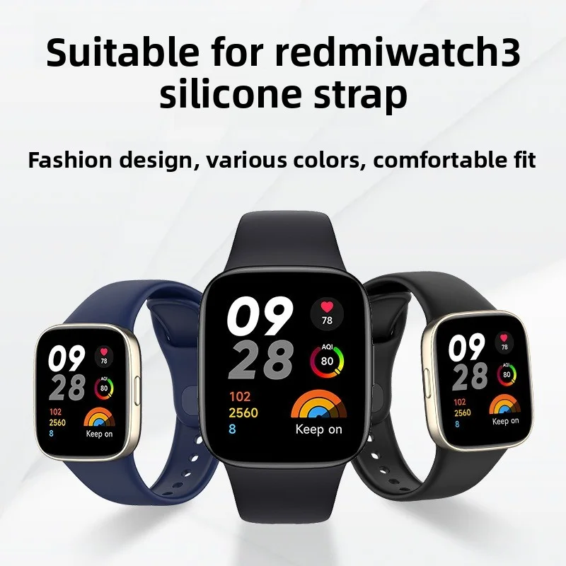 

Для Redmi Watch 3/Watch 3 Lite силиконовый браслет. Сменный силиконовый ремешок для мужчин и женщин. Подходит для общего использования