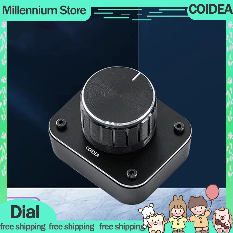 COIDEA Dial 3Mode 2.4G Wireless Bluetooth Mini Single Knob Custom Fader Multi Functional Custom Knob Mini Portable Knob Gifts